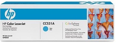 Заправка картриджа HP CС531A