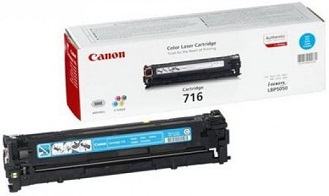 Заправка картриджа Canon 716 cyan